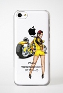 Пластиковый чехол Anzo для Apple iPhone 5C Crystal Motorcycle