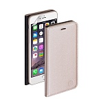 Чехол и защитная пленка для iPhone 6 Deppa Wallet Cover PU магнит золотой