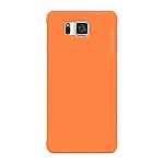 Чехол и защитная пленка для Samsung Galaxy Alpha Deppa Air Case оранжевый