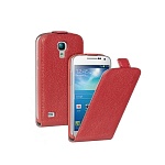 Чехол и защитная пленка для Samsung Galaxy S4 mini Deppa  Flip Cover красный