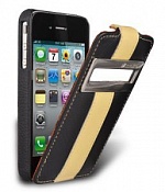Чехол Melkco LC Limited Edition Apple iPhone 4 (черный / желтый)